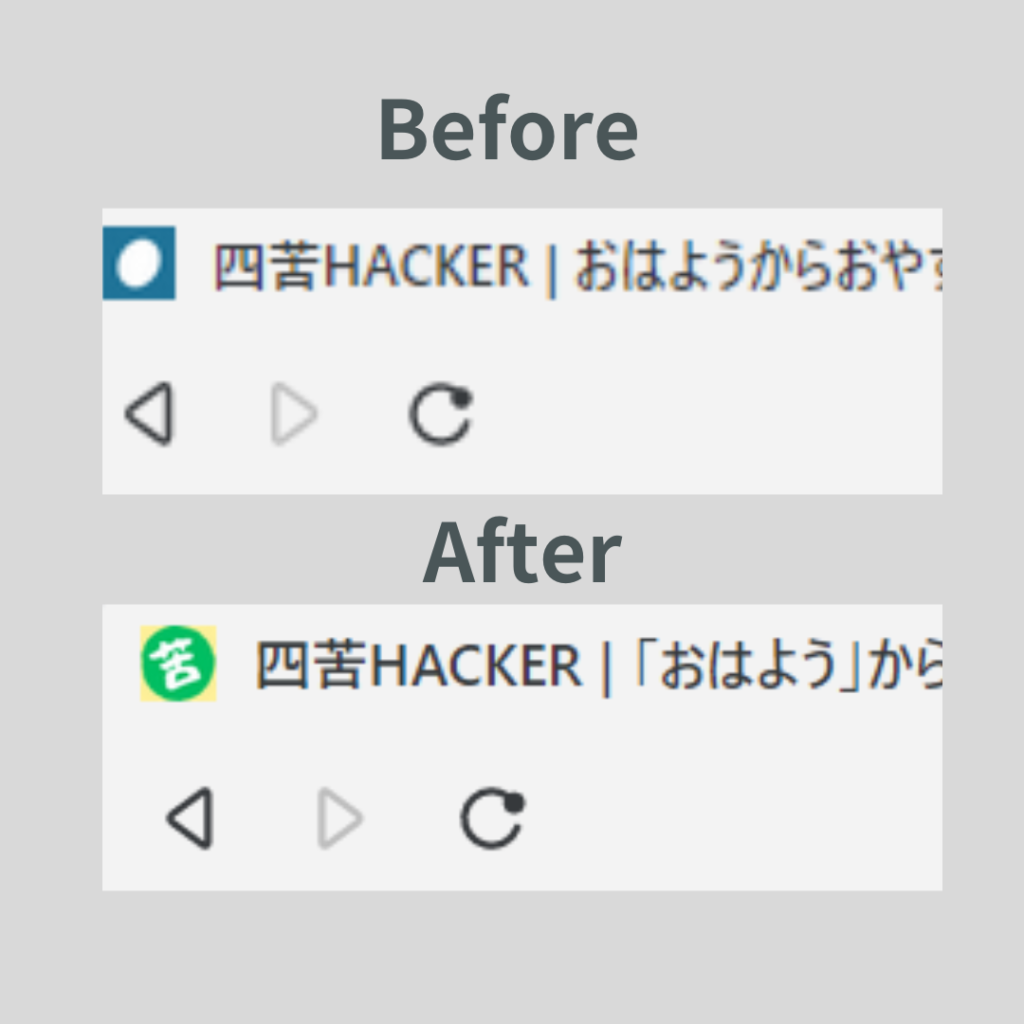 アイコンのBefore After
